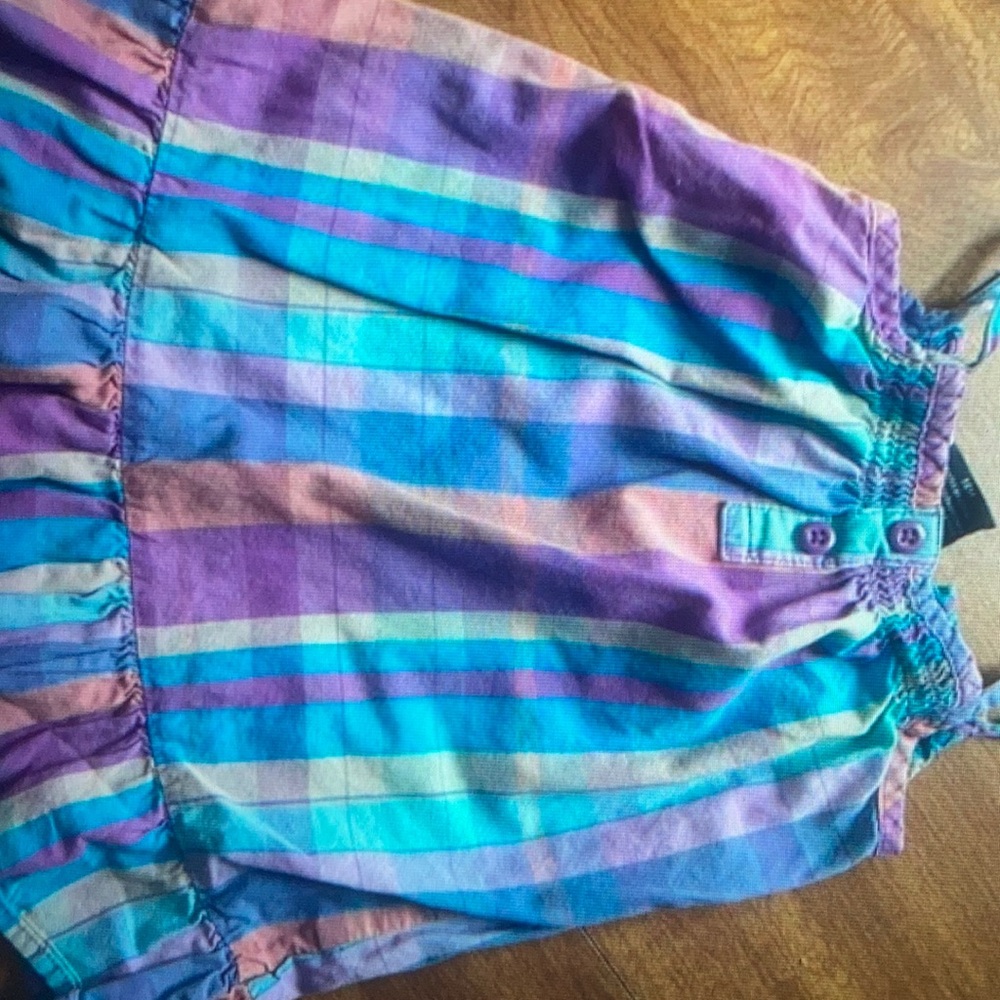 Faded Glory plaid colorful spring dress
